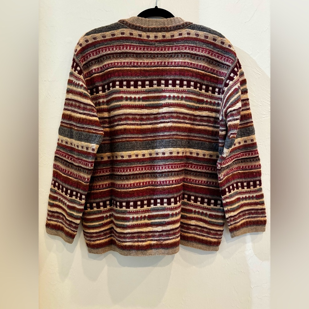 Vtg United Colors of Benetton Italy Shetland Wool Sweater Sz M - Picture 5 of 8
